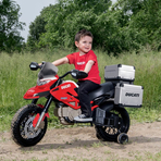 Motocicleta electrica Peg Perego Ducati Enduro, 12V, 3 ani +, Negru / Rosu