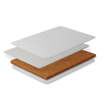 Saltea pentru copii, Cocos 6 cm Latex 3 cm cu husa detasabila Bumbac Cashmere, 120x60x10 cm