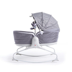 Sezlong 3 in 1 Tiny Love Cozy Rocker Napper, 0 luni plus, Gri cu Alb