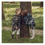 Pelerina de Ploaie pentru Copii, Poncho pentru ploaie 1,5-8 ani Happy Bear dark