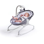 Sezlong 3 in 1 Tiny Love Cozy Rocker Napper, 0 luni plus, Gri cu Alb