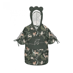 Pelerina de Ploaie pentru Copii, Poncho pentru ploaie 1,5-8 ani Animals Garden Dark