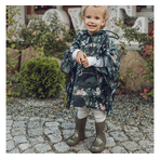 Pelerina de Ploaie pentru Copii, Poncho pentru ploaie 1,5-8 ani Animals Garden Dark