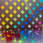 Set 20 cuburi acrilice luminoase, Bauspiel