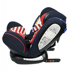 Scaun Auto Riola plus cu Isofix Crocodile Captain America 0 36 kg pozitie somn 135 grade