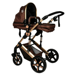 Carucior 2 in 1 reversibil X2 Chocolate Gold 0 36 luni BUF BOOF