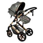 Carucior 2 in 1 reversibil X-2 Grey Gold 0 36 luni BUF BOOF