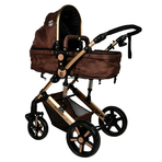 Carucior 2 in 1 reversibil X2 Chocolate Gold 0 36 luni BUF BOOF