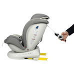Scaun Auto Tweety Plus DELUXE BUF BOOF Light Grey cu Isofix rotativ 360 grade 0 36 kg