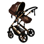 Carucior 2 in 1 reversibil X2 Chocolate Gold 0 36 luni BUF BOOF