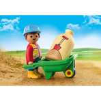 Muncitor cu roaba - Playmobil 1.2.3