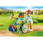 Pacient in scaun cu rotile - Playmobil City Life