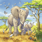 Puzzle Animale, 3X49 Piese