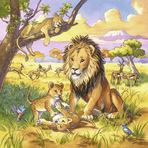 Puzzle Animale, 3X49 Piese