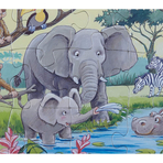 PUZZLE ANIMALE DIN AFRICA, 15 PIESE