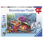 PUZZLE AVENTURA SIRENEI, 2x24 PIESE