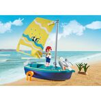 Barca cu panza - Playmobil Family Fun
