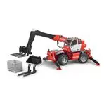 BRUDER - STIVUITOR TELESCOPIC CU ACCESORII MANITOU MRT 2150