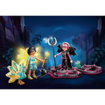 Crystal Fairy si Bat Fairy cu animalul de suflet - Playmobil Adventures of Ayuma