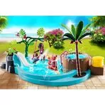 Piscina de copii cu tobogan - Playmobil Family Fun