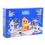 Set educativ de construit case din cărămizi și ciment pentru copii, 535+ piese, Bildits Advanced