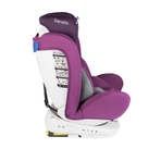 Lionelo - Scaun auto Bastiaan Pozitie de somn, Rotire 360 grade, 0-36 Kg, Cu Isofix si Centura Top Tether, Violet