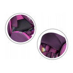 Lionelo - Scaun auto Bastiaan Pozitie de somn, Rotire 360 grade, 0-36 Kg, Cu Isofix si Centura Top Tether, Violet