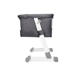 Lionelo - Patut co-sleeper Theo 2 in 1, Cu setare unghiulara, Reglabil in 5 pozitii pe inaltime, Dark Grey