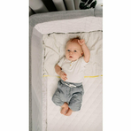 Lionelo - Patut co-sleeper Theo 2 in 1, Cu setare unghiulara, Reglabil in 5 pozitii pe inaltime, Dark Grey