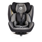 Lionelo - Scaun auto Bastiaan Pozitie de somn, Rotire 360 grade, 0-36 Kg, Cu Isofix si Centura Top Tether, Gri