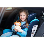 Lionelo - Scaun auto Bastiaan Pozitie de somn, Rotire 360 grade, 0-36 Kg, Cu Isofix si Centura Top Tether, Gri