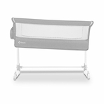 Lionelo - Patut co-sleeper Theo 2 in 1, Cu setare unghiulara, Reglabil in 5 pozitii pe inaltime, Grey