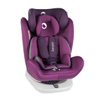 Lionelo - Scaun auto Bastiaan Pozitie de somn, Rotire 360 grade, 0-36 Kg, Cu Isofix si Centura Top Tether, Violet