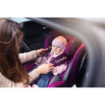 Lionelo - Scaun auto Bastiaan Pozitie de somn, Rotire 360 grade, 0-36 Kg, Cu Isofix si Centura Top Tether, Violet