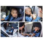 Lionelo - Scaun auto Bastiaan Pozitie de somn, Rotire 360 grade, 0-36 Kg, Cu Isofix si Centura Top Tether, Gri