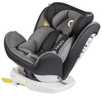 Lionelo - Scaun auto Bastiaan Pozitie de somn, Rotire 360 grade, 0-36 Kg, Cu Isofix si Centura Top Tether, Gri