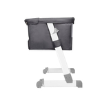 Lionelo - Patut co-sleeper Theo 2 in 1, Cu setare unghiulara, Reglabil in 5 pozitii pe inaltime, Dark Grey