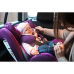 Lionelo - Scaun auto Bastiaan Pozitie de somn, Rotire 360 grade, 0-36 Kg, Cu Isofix si Centura Top Tether, Violet