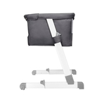 Lionelo - Patut co-sleeper Theo 2 in 1, Cu setare unghiulara, Reglabil in 5 pozitii pe inaltime, Dark Grey