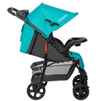 Lionelo - Carucior sport Emma Plus, Cu tavita, 2 Suporturi pentru pahar, Geanta accesorii, Vivid Turquoise