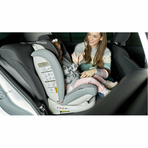 Lionelo - Scaun auto Oliver Carbon Spatar reglabil, Protectie laterala, Top Tether, 9-36 Kg, cu Isofix, Negru