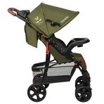 Lionelo - Carucior sport Emma Plus, Cu tavita, 2 Suporturi pentru pahar, Geanta accesorii, Forest Green