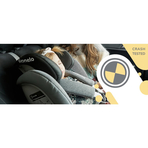 Lionelo - Scaun auto Oliver Carbon Spatar reglabil, Protectie laterala, Top Tether, 9-36 Kg, cu Isofix, Negru