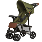 Lionelo - Carucior sport Emma Plus, Cu tavita, 2 Suporturi pentru pahar, Geanta accesorii, Forest Green