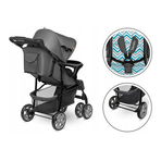 Lionelo - Carucior sport Emma Plus, Cu tavita, 2 Suporturi pentru pahar, Geanta accesorii, Blue Scandi