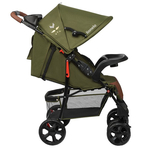 Lionelo - Carucior sport Emma Plus, Cu tavita, 2 Suporturi pentru pahar, Geanta accesorii, Forest Green