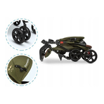 Lionelo - Carucior sport Emma Plus, Cu tavita, 2 Suporturi pentru pahar, Geanta accesorii, Forest Green