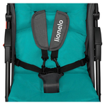 Lionelo - Carucior sport Emma Plus, Cu tavita, 2 Suporturi pentru pahar, Geanta accesorii, Vivid Turquoise