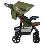 Lionelo - Carucior sport Emma Plus, Cu tavita, 2 Suporturi pentru pahar, Geanta accesorii, Forest Green