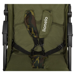 Lionelo - Carucior sport Emma Plus, Cu tavita, 2 Suporturi pentru pahar, Geanta accesorii, Forest Green